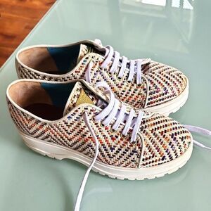 ✨️STUNNING VALENTINA RANGONI "BEGONIA" MULTI KIP PLATFORM OXFORDS ✨Size 8.5